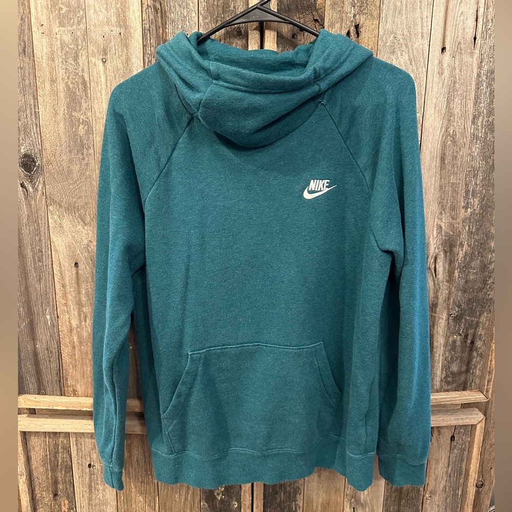 Teal Nike Funnel Neck Hoodie size M